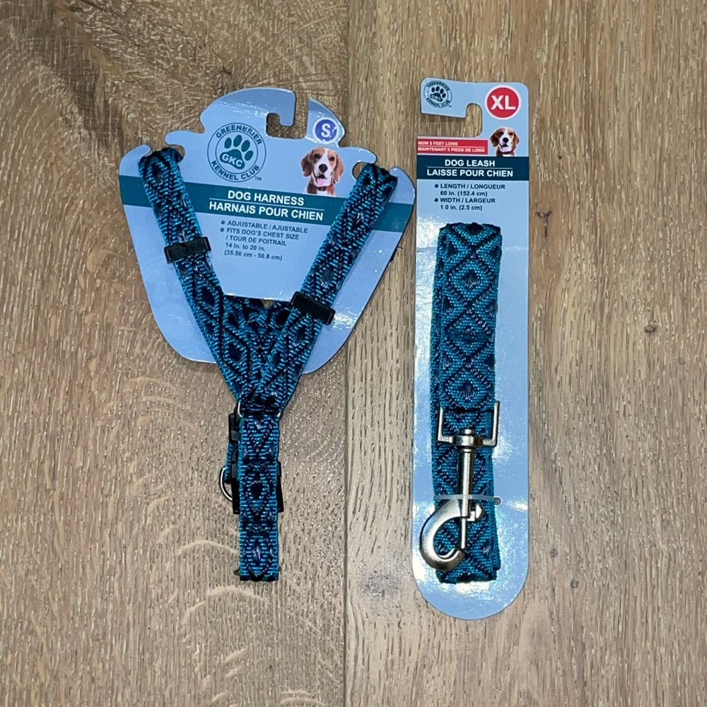 HP🥂 3pc SET Small Breed Dog Harness & Leash Set - Picture 5 of 10
